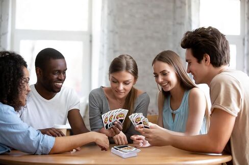 Mattel Games UNO House Rules Card Game for Kids, Adults, Families, Game Night & Parties, Players Can Make Up Rules in Saudi Arabia