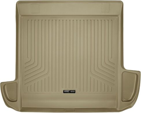 Husky Liners Weatherbeater Floor Hats | يناسب 2013-2024 تويوتا 4Runner ؛ 2014-2024 لكزس GX460 | الصف الأمامي والثاني ، 3 -PC TAN - 99573 in Saudi Arabia