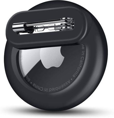 حامل Apple AirTag للأطفال مع دبوس، جهاز تعقب GPS آمن ومخفي وخفيف الوزن للأطفال متوافق مع علامات Apple Air - عبوتان للأطفال وكبار السن وطوق الحيوانات الأليفة والأحذية (أزرق منتصف الليل + وردي) in Kuwait