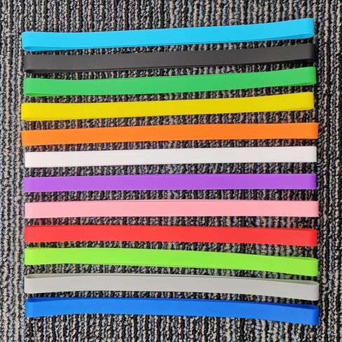 Rubber Bands Silicone 8 inch and 6.3 inch 12 Pcs Mixed size Large Elastic Bands for Notebook Books Cooking Wrapping Rubber Bands Cooking Boxes Wraps Office Supplies in Saudi Arabia