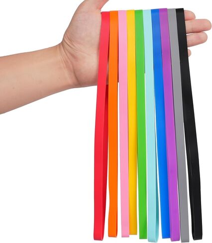 Rubber Bands Silicone 8 inch and 6.3 inch 12 Pcs Mixed size Large Elastic Bands for Notebook Books Cooking Wrapping Rubber Bands Cooking Boxes Wraps Office Supplies in Saudi Arabia