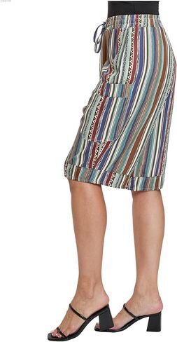 Royalty For Me Womens Women's Elastic Waist Bermuda with Patch Pockets in Saudi Arabia