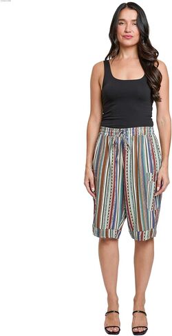 Royalty For Me Womens Women's Elastic Waist Bermuda with Patch Pockets in Saudi Arabia