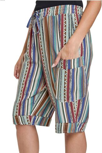 Royalty For Me Womens Women's Elastic Waist Bermuda with Patch Pockets in Saudi Arabia