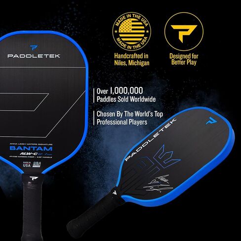 مجداف كرة البيسبول Paddletek Bantam ALW-C مقاس 12.7 ملم - مجداف كرة البيسبول أحادي الاتجاه من ألياف الكربون مع قلب قرص العسل من البوليمر - معتمد من الولايات المتحدة الأمريكية - مقبض 5.25 بوصة in Saudi Arabia