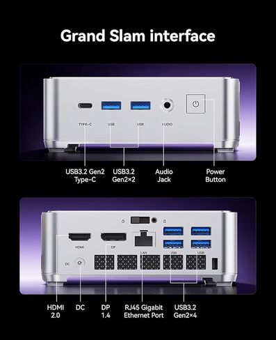 KAMRUI GK3Plus كمبيوتر صغير، وحدة المعالجة المركزية 12th Alder Lake N97 (تصل إلى 3.6 جيجا هرتز) كمبيوتر سطح مكتب صغير، 8 جيجا بايت DDR4 RAM 256 جيجا بايت M.2 SSD، Micro PC يدعم شاشة ثلاثية 4K، WiFi5، BT4.2، VESA، جيجابت إيثرنت لمكتب الأعمال in Kuwait