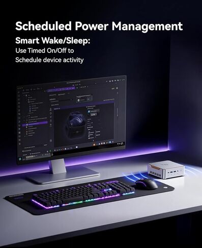 KAMRUI GK3Plus كمبيوتر صغير، وحدة المعالجة المركزية 12th Alder Lake N97 (تصل إلى 3.6 جيجا هرتز) كمبيوتر سطح مكتب صغير، 8 جيجا بايت DDR4 RAM 256 جيجا بايت M.2 SSD، Micro PC يدعم شاشة ثلاثية 4K، WiFi5، BT4.2، VESA، جيجابت إيثرنت لمكتب الأعمال in Kuwait