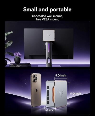 KAMRUI GK3Plus كمبيوتر صغير، وحدة المعالجة المركزية 12th Alder Lake N97 (تصل إلى 3.6 جيجا هرتز) كمبيوتر سطح مكتب صغير، 8 جيجا بايت DDR4 RAM 256 جيجا بايت M.2 SSD، Micro PC يدعم شاشة ثلاثية 4K، WiFi5، BT4.2، VESA، جيجابت إيثرنت لمكتب الأعمال in Kuwait