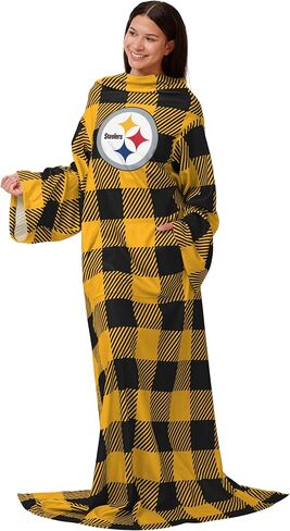 FOCO Dallas Cowboys NFL Buffalo Plaid Oversized Wearable Throw Blanket - 48" x 71" in Saudi Arabia