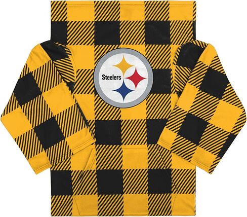 FOCO Dallas Cowboys NFL Buffalo Plaid Oversized Wearable Throw Blanket - 48" x 71" in Saudi Arabia