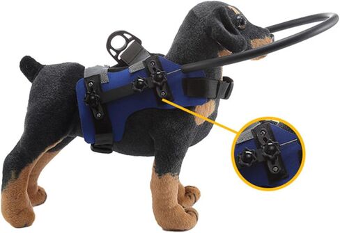 Blind Dog Bumper Guards, Easy Fixation Pet Harness Guiding Device Lightweight Unhindered Mobility High Comfort for Blind Pets (S) in Kuwait