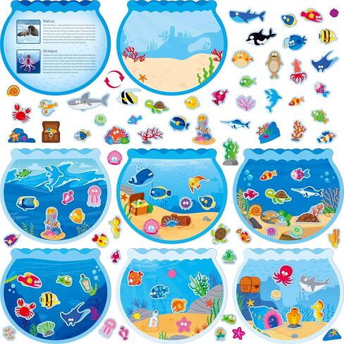 216 Insect Stickers 14 Bug Jar Scenes, Nature Insect Scene with Bee/Butterfly/Ladybug, Make Your Own Bug Jars DIY Activity for Toddlers, Kids, Boys & Girls in Saudi Arabia