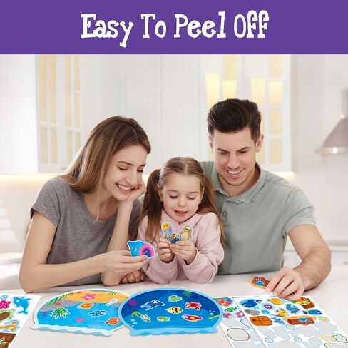 216 Insect Stickers 14 Bug Jar Scenes, Nature Insect Scene with Bee/Butterfly/Ladybug, Make Your Own Bug Jars DIY Activity for Toddlers, Kids, Boys & Girls in Saudi Arabia