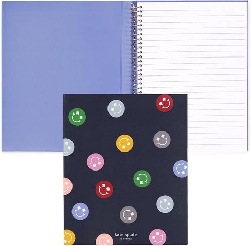 kate spade new york Small Concealed Spiral Notebook, 8.25" x 6.75" Journal Notebook with 112 Lined Pages (Painterly Blooms) in Kuwait