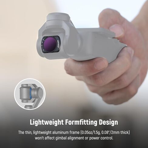 طقم NEEWER متغير ND2-ND32 وND64-ND512 متوافق مع DJI Osmo Pocket 3، مع توقفات محدودة، مرشحات كثافة محايدة، يتضمن واقيين من الزجاج المقسى، زجاج بصري، ملحقات كاميرا الحركة in Saudi Arabia