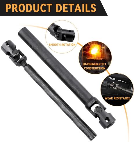 Splined Steel Universal Drive Shaft Driveshafts CVD Axle Shaft 1/10 Scale RC Crawler Car Upgrades Replacement for Traxxas Axial Tamiya RC4WD Redcat Racing (135-220mm Length) in Saudi Arabia