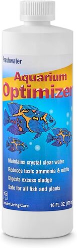 Freshwater Aquarium Optimizer, Crystal Clear Water Treatment, Reduces Ammonia & Sludge, 4 Fl Oz in Saudi Arabia
