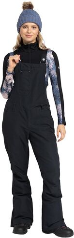 ملابس Roxy النسائية ذات المقاس النحيف Rideout Snow Bib - مقاومة للماء 15 كيلو، معزولة، درزات مبطنة بالكامل in Kuwait