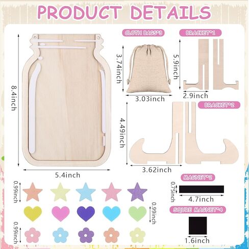 3 PCS Magnetic Reward Jars, Reward Jars for Kids, Reward Jar Magnetic, Classroom Reward Jar, Star Jar Reward System for Classroom Home Behavior Management (Star and Heart) in Kuwait