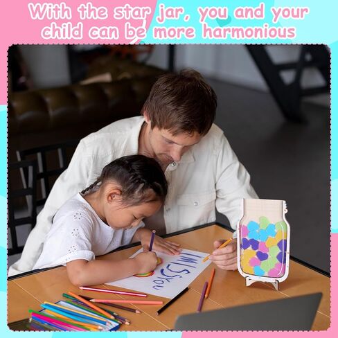 3 PCS Magnetic Reward Jars, Reward Jars for Kids, Reward Jar Magnetic, Classroom Reward Jar, Star Jar Reward System for Classroom Home Behavior Management (Star and Heart) in Kuwait