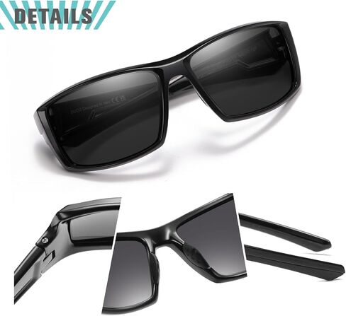 DUCO Polarized Sports Sunglasses for Men Women UV400 Protection Lightweight Frame for Fishing Driving Running F103 in Kuwait