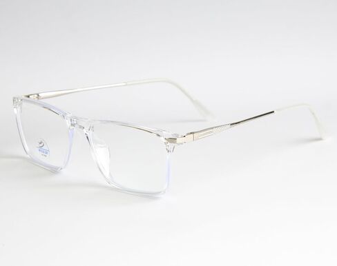 TR90 Blue Light Blocking Glasses,Spring Hinge Reading Glasses for Men Women, Computer Eyeglasses Anti-Eyestrain, UV Glare Protection, Light Black in Saudi Arabia