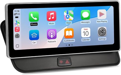 شاشة لمس 10.25 بوصة لسيارة Audi Q5 للوسائط المتعددة (2009-2017) Apple CarPlay Android Auto ترقية راديو السيارة Fatory يحتفظ بنظام الاستريو الأصلي in Kuwait