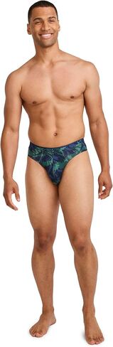 Jockey Men's Underwear True Style Thong - 3 Pack, Something Fishy/Malibu Red/Ocean Coral, S in Saudi Arabia