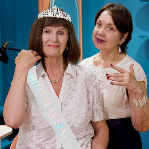 AOPRIE Birthday Queen Sash Headbands for Women & Girls, Silver Metal & Rhinestone Tiara Set, 2 Pack in Kuwait