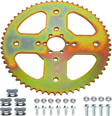 420 Sprocket 60 Tooth 40mm Bore Compatible with Coleman BT200X CT200U-EX CT200U CT100U CC100X Baja MB165 MB200 Doodlebug DB30 TrailMaster MB200 Mini Bike Predator 212 196cc Engine Parts in Saudi Arabia