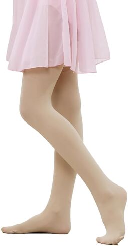 LOLANTA Girls Dance Tights Anti-slip Footed Super Soft Stockings for Kids Stretchy Ballet School Student Pantyhose in Saudi Arabia
