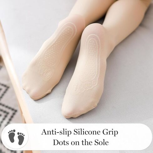 LOLANTA Girls Dance Tights Anti-slip Footed Super Soft Stockings for Kids Stretchy Ballet School Student Pantyhose in Saudi Arabia