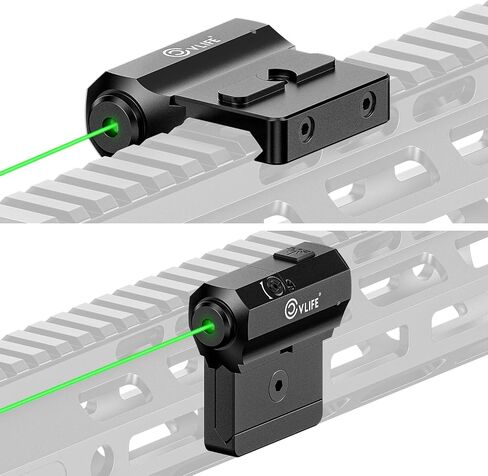 CVLIFE بندقية ليزر حمراء / خضراء متوافقة مع M-Lok وPicatinny السكك الحديدية جبل، شعاع الليزر البصر منخفض المستوى التكتيكي الليزر المغناطيسي القابلة لإعادة الشحن in Kuwait