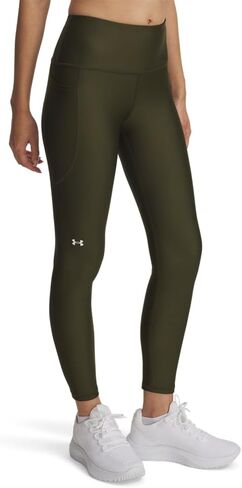 Under Armour Women's HeatGear Armour High No-Slip Waistband Ankle Leggings, (308) Expedition Green / / White, Medium in Saudi Arabia