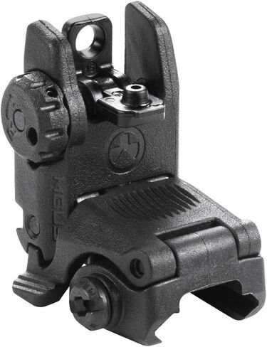 مشاهد احتياطية قابلة للطي من Magpul MBUS، أسود، مشهد خلفي in Kuwait