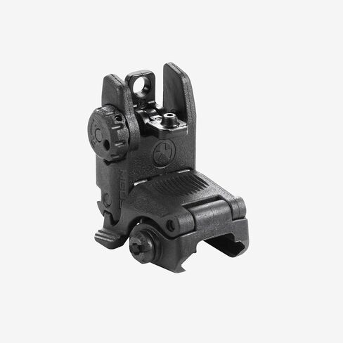 مشاهد احتياطية قابلة للطي من Magpul MBUS، أسود، مشهد خلفي in Kuwait