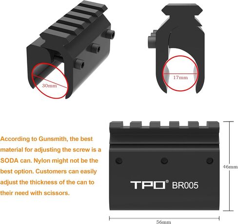 FSI Barrel Mount with Picatinny Rail for Laser Flashlight in Saudi Arabia