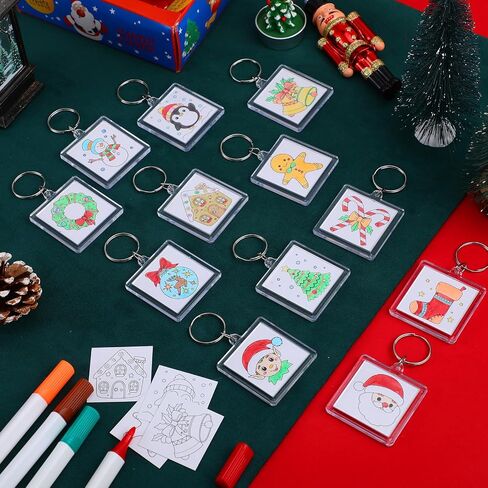 24 PCS Acrylic Day's Day's Chiefchains Coll Color Your Own Dad Keychains Bulk DIY Best Dad Dad Ever Paper Crafts Att for Happy Fead's Day Party Taving Advicts Actives Antives in Kuwait