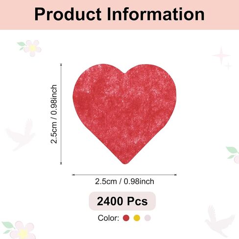 MECCANIXITY 2400 Pcs 1 Inch Hearts Paper Confetti Tissue Confetti Party Decoration for Balloon, Wedding, Valentine's Day Table Decorations, Purple in Kuwait