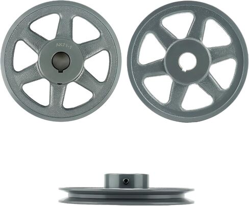 QWORK Single Groove Web Sheaves, 6.95"OD 1" Bore V-Belt Sheave for V-Belt, AK711 in Saudi Arabia