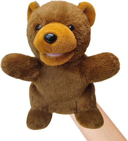 Animal Hand Puppets with Movable Mouth Plush Monkey Stuffed Animal Hand Puppets Toys Interactive Plush Toys Kids Adults Animal Hand Puppets for Role Play Storytelling Show Theater in Saudi Arabia