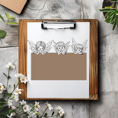 GLOBLELAND Fairy Mushroom Silhouette Clear Stamps Fairy Mushroom Silhouette Decorative Clear Stamps Silicone Stamps for Card Making and Photo Album Decor Decoration and DIY Scrapbooking in Kuwait
