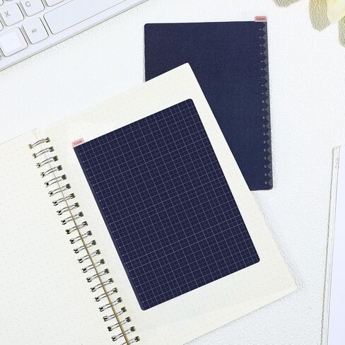 Thenshop 5 Pack A6 Pencil Board 105 x 150 mm Reusable Notebook Accessory Compatible with Hobonichi Techo, Midori Md, Rhodia and More, Flexibility Layout Grids Board with Ruler Scale in Kuwait