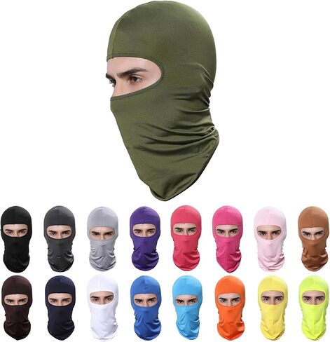 Pukavt 1-5 Pack Balaclava Face Mask ، قناع التزلج للرجال للنساء ، وشاح حماية للأشعة فوق البنفسجية لركوب الدراجات النارية ركوب الدراجات في الدراجات النارية in Kuwait
