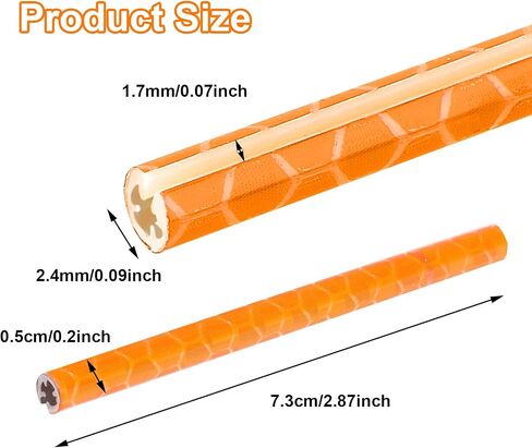 36Pcs Reflective Spoke Covers for Bicycle, 360° Visibility 2.9Inch Bike Spoke Reflectors for Night Riding, Bike Wheel Reflector Tube Reflective Spokes Skins Wheel Decoration Reflectors （Orange） in Saudi Arabia