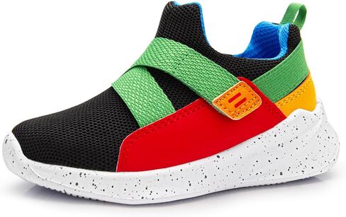 SKYWHEEL Toddler Tennis Shoes Boys Girls Barefoot Slip On Shoes Kids Lightweight Breathable Sports Sneakers for Walking Running in Saudi Arabia