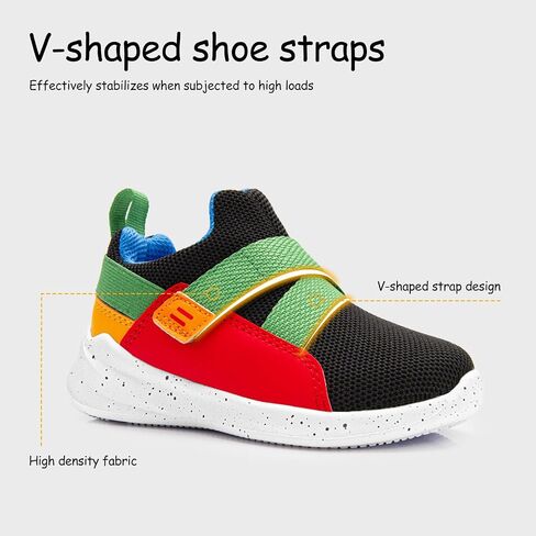 SKYWHEEL Toddler Tennis Shoes Boys Girls Barefoot Slip On Shoes Kids Lightweight Breathable Sports Sneakers for Walking Running in Saudi Arabia