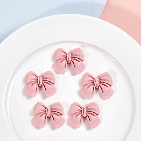 26pcs سحر الوحل Bow Flatback راتنجات السحر اللطيف القوس لحالات الهاتف ، وإطارات الصور ، وصناديق المجوهرات ، وصناديق القرطاسية ، و Scrapbooking DIY (ملونة) in Kuwait