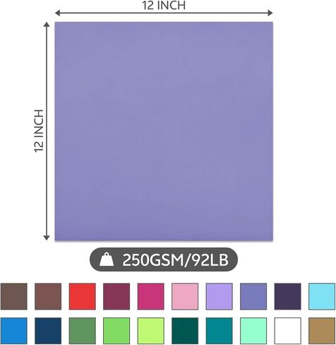 40 Sheets Printable Sticker Paper Heavy Weight Colored Self Adhesive Sticker Cardstock A4 250GSM 90LB 20 Assorted Colors in Saudi Arabia