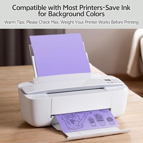 40 Sheets Printable Sticker Paper Heavy Weight Colored Self Adhesive Sticker Cardstock A4 250GSM 90LB 20 Assorted Colors in Saudi Arabia